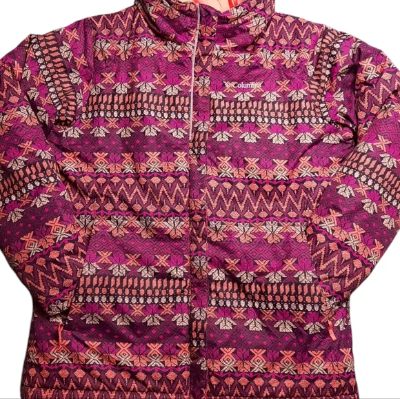 Columbia Horizon Ride Aztec Print Winter/Ski Jacket Youth SZ XL (18-20)